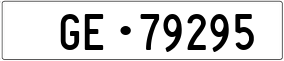 Trailer License Plate